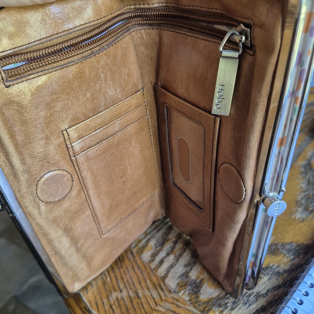 HOBO Brown Leather Wallet